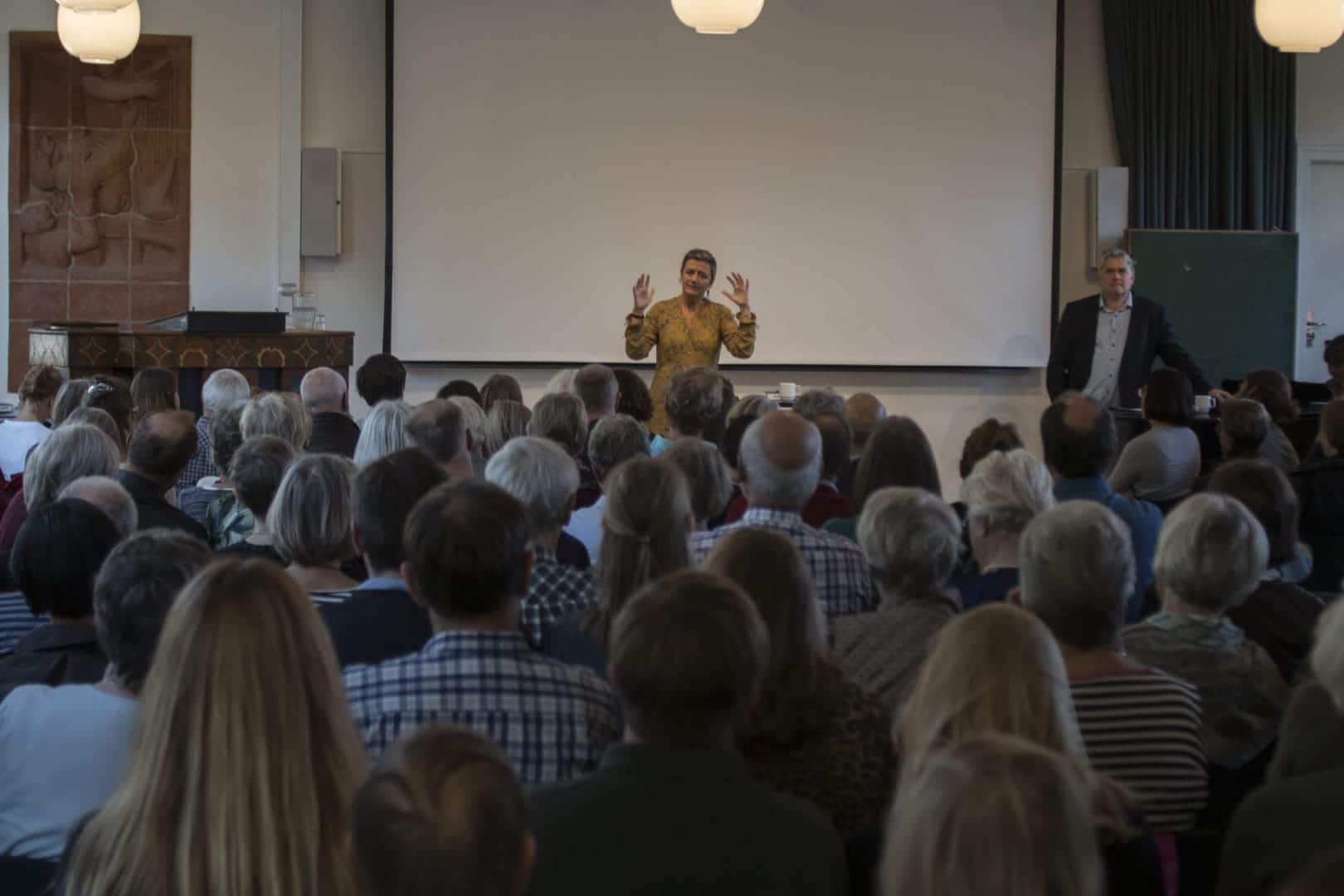 Margrethe Vestager holder foredrag på Grundtvigs Højskole